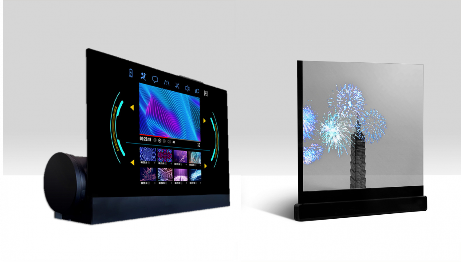 可卷式、折迭性、高透明